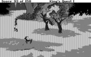 Roberta Williams' King's Quest I: Quest for the Crown for IBM PC/Compatibles - The goat is now following me...