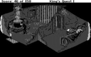 Roberta Williams' King's Quest I: Quest for the Crown for IBM PC/Compatibles - Lookout, it's an evil witch!