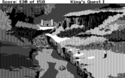 Roberta Williams' King's Quest I: Quest for the Crown for IBM PC/Compatibles - The castle in the distance...