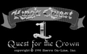 Roberta Williams' King's Quest I: Quest for the Crown for IBM PC/Compatibles - Title screen.