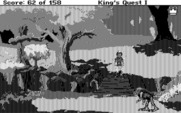 Roberta Williams' King's Quest I: Quest for the Crown for IBM PC/Compatibles - The troll won't let me cross this bridge.