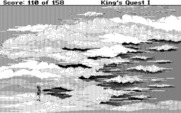 Roberta Williams' King's Quest I: Quest for the Crown for IBM PC/Compatibles - Entering a land among the clouds...