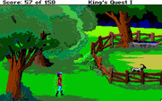 Roberta Williams' King's Quest I: Quest for the Crown for Amiga - A goat! It will help me out later...