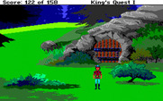 Roberta Williams' King's Quest I: Quest for the Crown for Amiga - I'm back on the ground again.