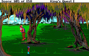 Roberta Williams' King's Quest I: Quest for the Crown for Amiga - A giant lives up here!