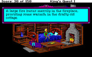 Roberta Williams' King's Quest I: Quest for the Crown for Amiga - The woodcutter has fallen on hard times...