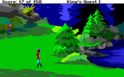 Roberta Williams' King's Quest I: Quest for the Crown for Amiga - A small elf is here...