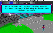 Roberta Williams' King's Quest I: Quest for the Crown for Amiga - Hmm, what's going on?