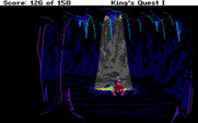 Roberta Williams' King's Quest I: Quest for the Crown for Amiga - And now I've fallen into a hole...