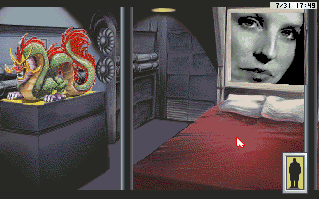 Rise of the Dragon IBM PC/Compatibles Screenshot: Searching for clues...