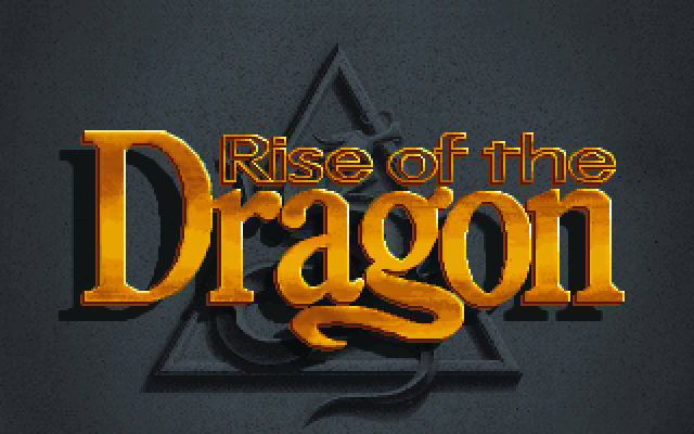 Rise of the Dragon IBM PC/Compatibles Screenshot: Title screen.