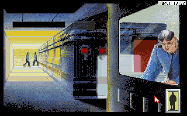 Rise of the Dragon IBM PC/Compatibles Screenshot: The mayor will allow me to acquire some much needed weaponry.