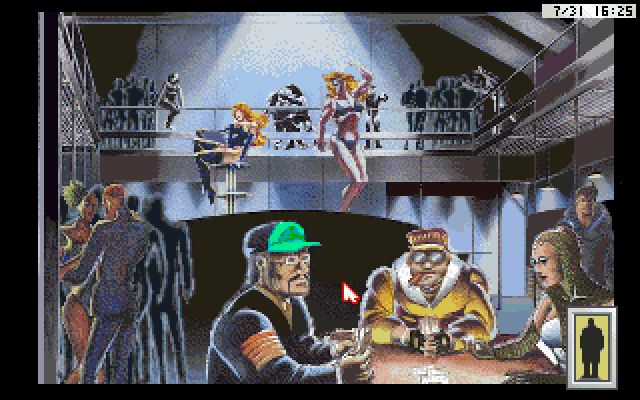 Rise of the Dragon IBM PC/Compatibles Screenshot: Inside The Dome.