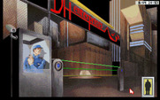 Rise of the Dragon for IBM PC/Compatibles - You can also show proper ID to get past the guard to get in.
