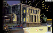 Rise of the Dragon for IBM PC/Compatibles - Sneaking around outside someone's house...