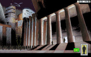 Rise of the Dragon for IBM PC/Compatibles - The outside of city hall.