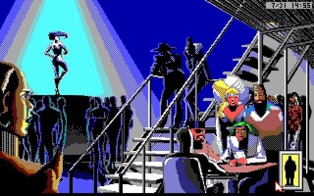 Rise of the Dragon IBM PC/Compatibles Screenshot: Looking around a bit...