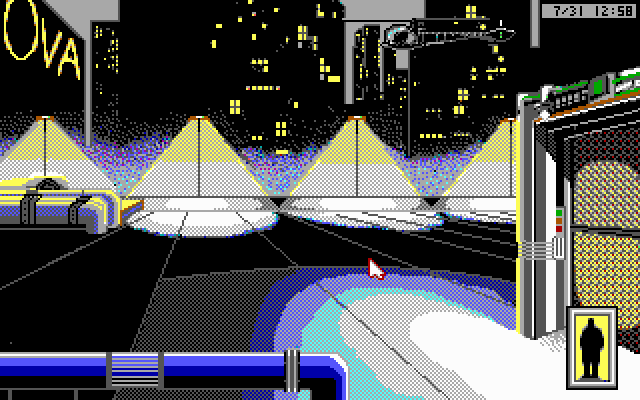 Rise of the Dragon IBM PC/Compatibles Screenshot: The roof of the appartment building.