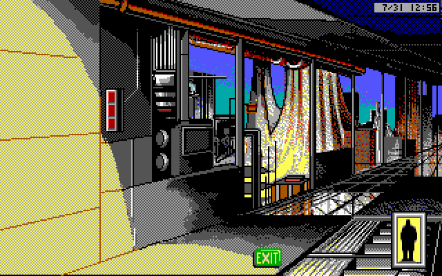 Rise of the Dragon IBM PC/Compatibles Screenshot: Outside Blade's appartment...