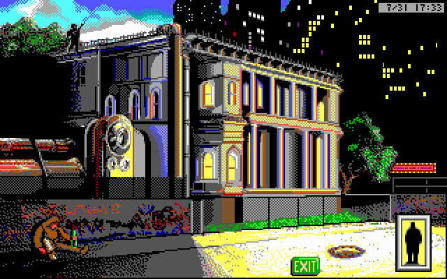Rise of the Dragon IBM PC/Compatibles Screenshot: Poking around someone's house...