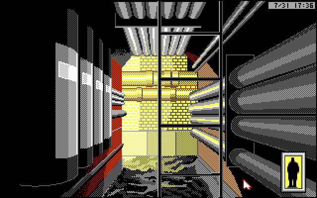 Rise of the Dragon IBM PC/Compatibles Screenshot: In the sewer...