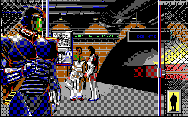 Rise of the Dragon IBM PC/Compatibles Screenshot: Click on the map to travel...