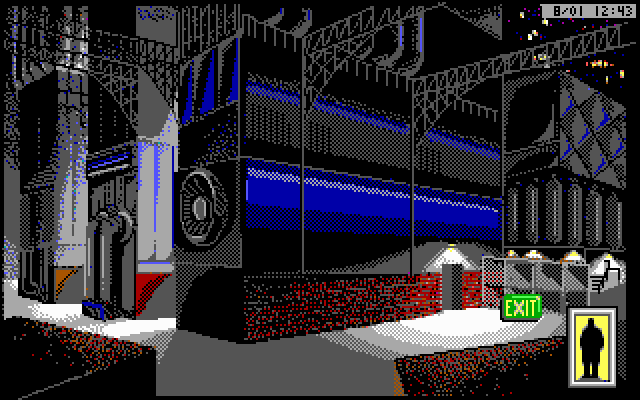 Rise of the Dragon IBM PC/Compatibles Screenshot: Let's poke around the back alleys a bit.