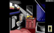 Rise of the Dragon for IBM PC/Compatibles - Any clues in the bathroom?