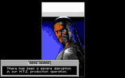 Rise of the Dragon for IBM PC/Compatibles - Yep, the enemy is unimpressed with my warehouse shenanigans.