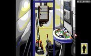 Rise of the Dragon for IBM PC/Compatibles - Hiding in a closet.