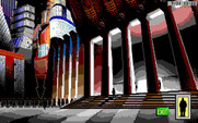Rise of the Dragon for IBM PC/Compatibles - Outside city hall.