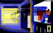 Rise of the Dragon for IBM PC/Compatibles - I'll need to get past this guy to pick up some better weapons.