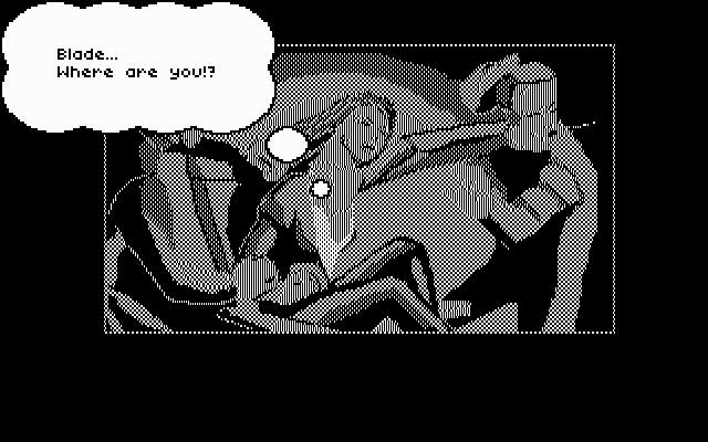 Rise of the Dragon IBM PC/Compatibles Screenshot: Karyn is in trouble!