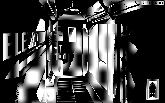 Rise of the Dragon IBM PC/Compatibles Screenshot: Outside an appartment to search.