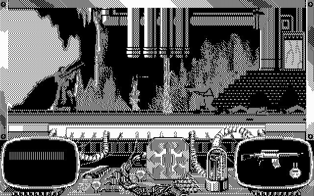 Rise of the Dragon IBM PC/Compatibles Screenshot: There is one final action sequence to complete.