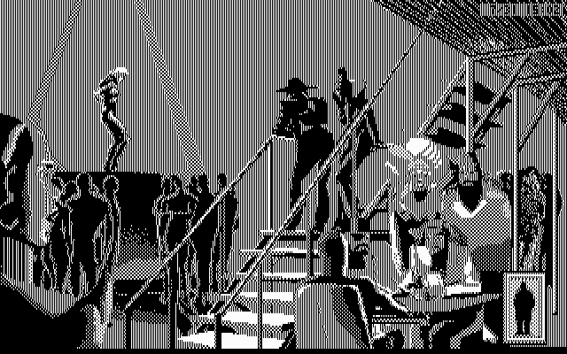 Rise of the Dragon IBM PC/Compatibles Screenshot: Taking a look around.