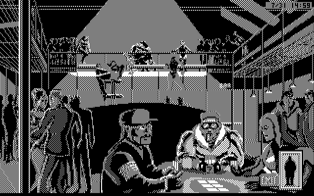 Rise of the Dragon IBM PC/Compatibles Screenshot: The inside of the Pleasure Dome.