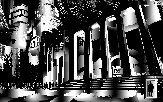 Rise of the Dragon IBM PC/Compatibles Screenshot: Outside city hall.