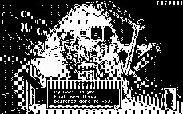 Rise of the Dragon IBM PC/Compatibles Screenshot: I need to save karyn.