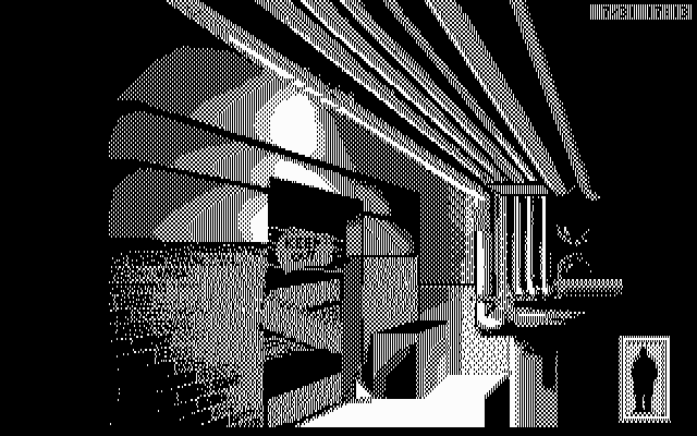 Rise of the Dragon IBM PC/Compatibles Screenshot: Exploring down a dark alley.