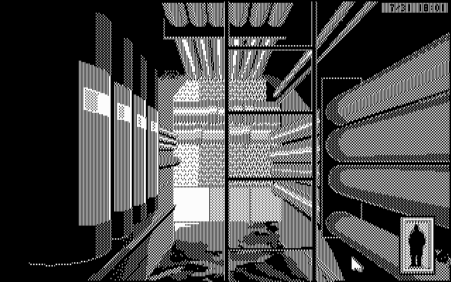 Rise of the Dragon IBM PC/Compatibles Screenshot: Into the sewers!