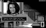 Rise of the Dragon for IBM PC/Compatibles - Karyn was mad at me, but the flowers helped!