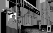 Rise of the Dragon for IBM PC/Compatibles - You can enter the building this way, if you already stole the right credentials.
