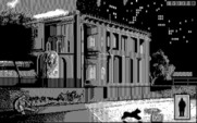 Rise of the Dragon for IBM PC/Compatibles - Poking around outside a suspect's house.