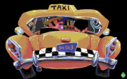Leisure Suit Larry 1: In the Land of the Lounge Lizards for Amiga - In the cab; where too, pal?