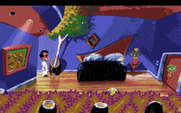 Leisure Suit Larry 1: In the Land of the Lounge Lizards for Amiga - Hmm, what's in this closet?