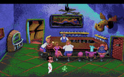 Leisure Suit Larry 1: In the Land of the Lounge Lizards for Amiga - Inside of the bar...