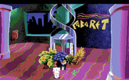 Leisure Suit Larry 1: In the Land of the Lounge Lizards for Amiga - The back of the casino and entrance to a cabaret...