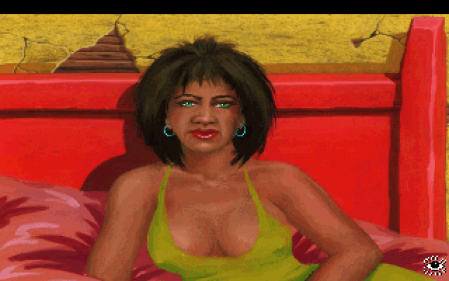 Leisure Suit Larry 1: In the Land of the Lounge Lizards IBM PC/Compatibles Screenshot: Closeup view.