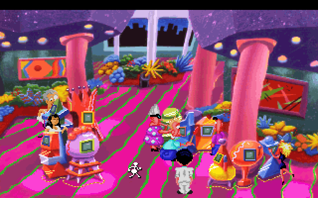 Leisure Suit Larry 1: In the Land of the Lounge Lizards IBM PC/Compatibles Screenshot: Inside the casino.